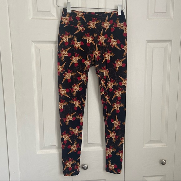 LuLaRoe | Cupid Leggings OS 💘 - Picture 2 of 5
